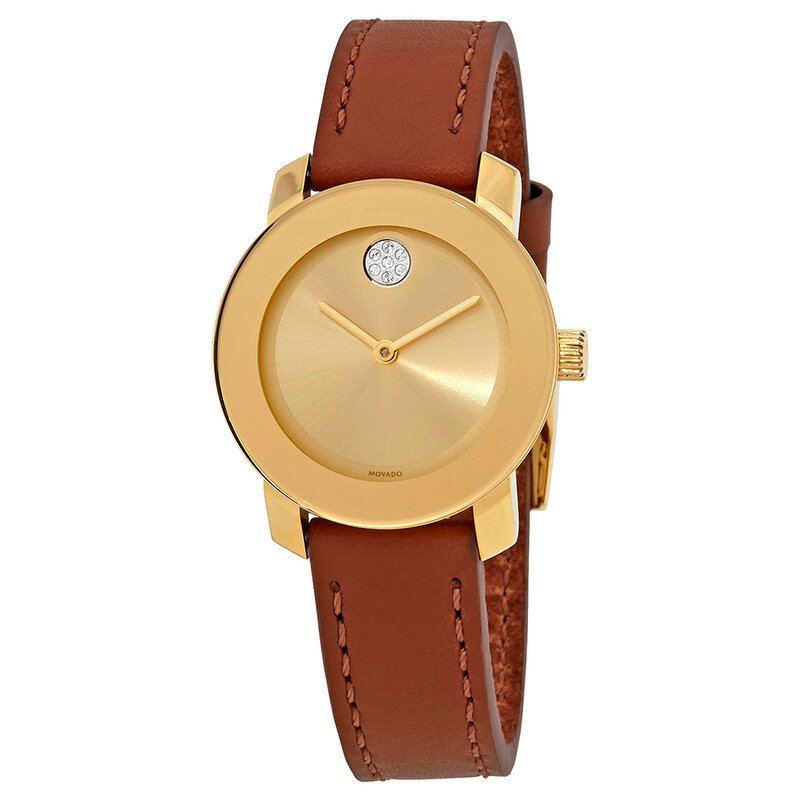 movado-bold-gold-sunray-dial-ladies-leather-watch-3600437 3600437 - Image 1